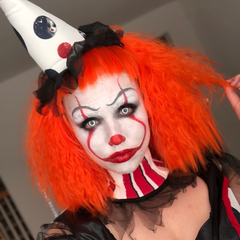 Pennywise Girl Female Halloween Costume And Wig Xl Gem